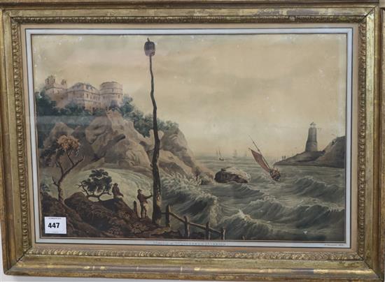 Havell after Walmseley Mouth of Waterford Harbour, 14.75 x 22in.